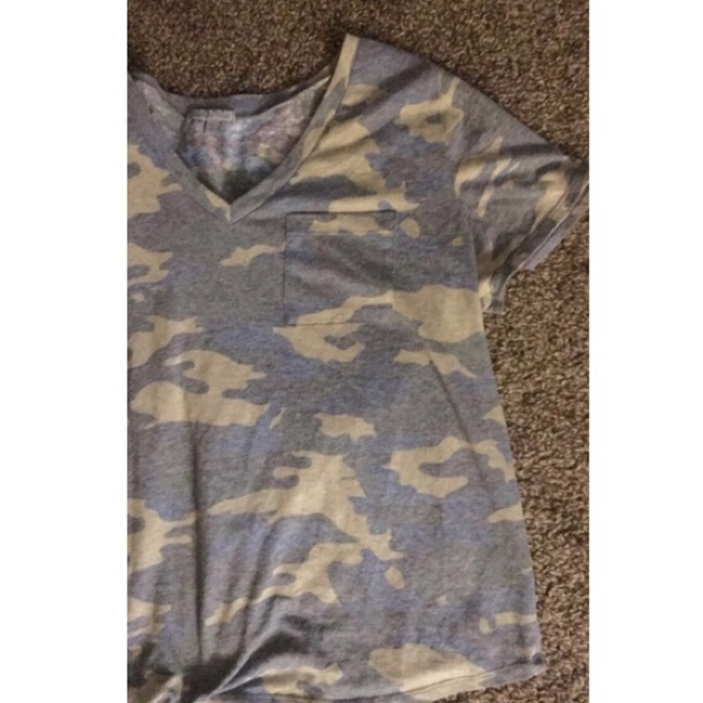 Camo V-Neck